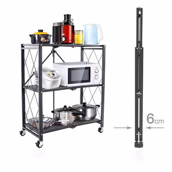 熱い販売ホームキッチン学校折りたたみ調節可能なラック収納棚家の装飾のための本棚